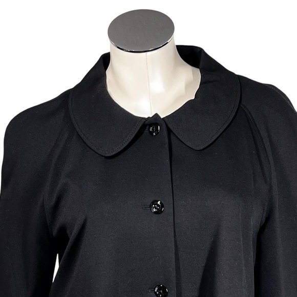 ESCADA SPORT Black Peplum Lined Drawstring Jacket Top Women's Size L EU42 - Picture 5 of 16